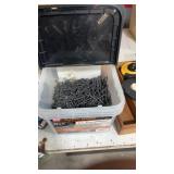 Large assortment of screws, including 3 inch 2"