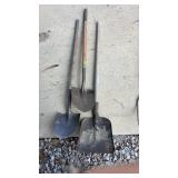 Three shovels