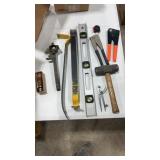 Level crowbars mallet Allen, wrenches etc. Pop