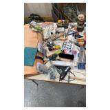 Leather, working supplies, large assortment,