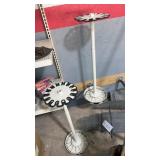 3 fishing, nets, trenching tool, fishing pole