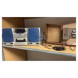 Keystone 68 mm projector along with boombox