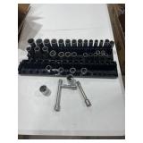 Craftsman half inch drive sockets, including deep