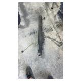 Reese hitch extension with 2 inch ball, safety