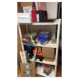 Christmas supplies, including wrapping paper,