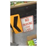 Two signs no parking fire lane