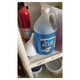 Large lot of cleaning supplies and windshield