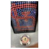 Bottle cap collection in case with Winchester