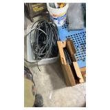 Several feet and rolls of plastic air hose