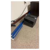 8 mm projector with folding screen