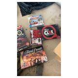 Several board games new in the box, including