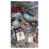 Several DVDs, Logitech 3-D glasses and multi