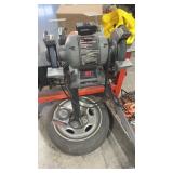 Two grinders on stand Including 6 inch bench