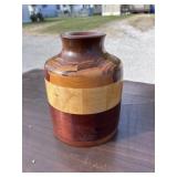 Turned wood vase 7/1996