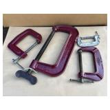 Set of 4 clamps: Brink & Cotton 8", Cincinnati