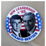 1988 Democratic presidential campaign button