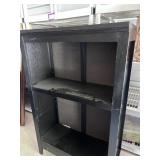 Black shelving unit 30w, 48h, 13d