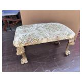 Embroidered footstool 13"x18"