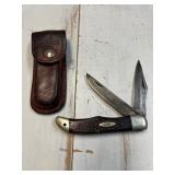 Case XX Pocket Knife with leather Schrade Case