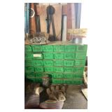 Organizer with several boltsand assorted hand