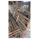 5 pipe gates, 12 foot and (3) 16 foot short gates