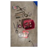 Assorted tools, including crescent, wrenches,