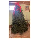 6 foot lighted Christmas tree in good condition