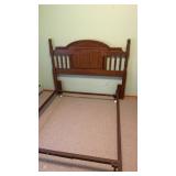 Headboard and upright dresser