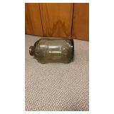 Glass, pig bank, marked this little pig, went to