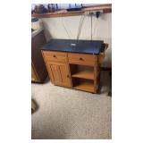 Kitchen prep table on wheels