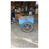 Roll around cart with motorcycle wheels