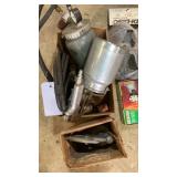 Paint sprayers with sanding pads and power