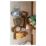 Wooden stool. Other decor