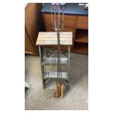 6 weenie roasting sticks. With another campfire