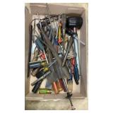 Screwdrivers, files, mallet, etc..