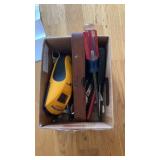 Assortment of tools. Including screwdrivers, stud