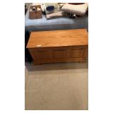 Wooden chest approximately 42 inches wide 18