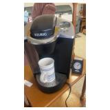 Keurig, coffee maker and portable clock