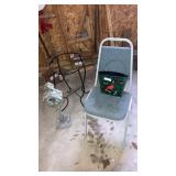 Miscellaneous items. Chair, birdhouse.