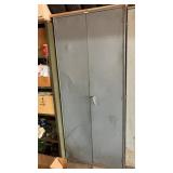 Metal cabinet 3 feet wide 18 inches deep. Does