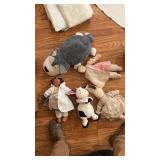 Stuffed animals and rag dolls
