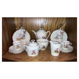 Full tea set. With gnomes printed on.