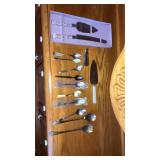 Assortment of silverware. Brazil silver. Mayell.