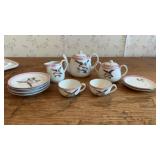 Childrenï¿½s tea set. Noritake hand painted. Made
