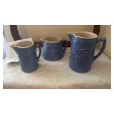 Vintage UHL Pottery blue grapes. (3)