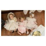 6 realistic dolls vintage