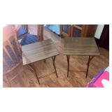 2 vintage TV/wooden trays
