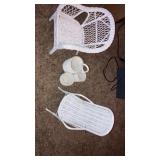 Miniature outdoor seating chairs