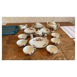 Childrenï¿½s tea set . Marked Japan.