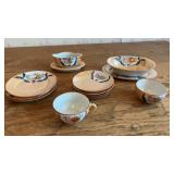 Childrenï¿½s fine china set. Marked Japan